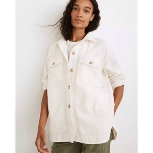 Madewell Corduroy Yorkway Shirt-Jacket in ivory (women’s small)